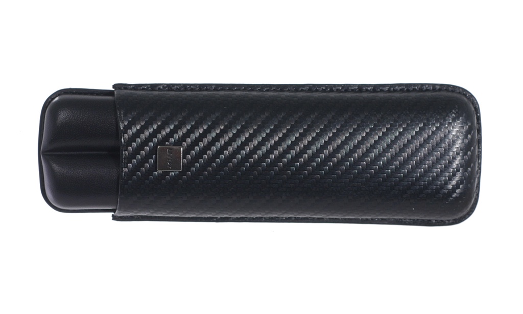 Cigar Case - Lecerf Robusto Carbon Black - 2 Cigars