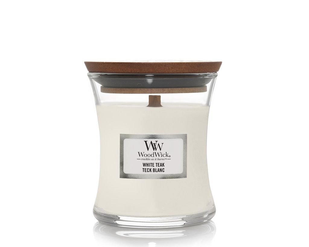 Candle - Woodwick White Teak - Mini
