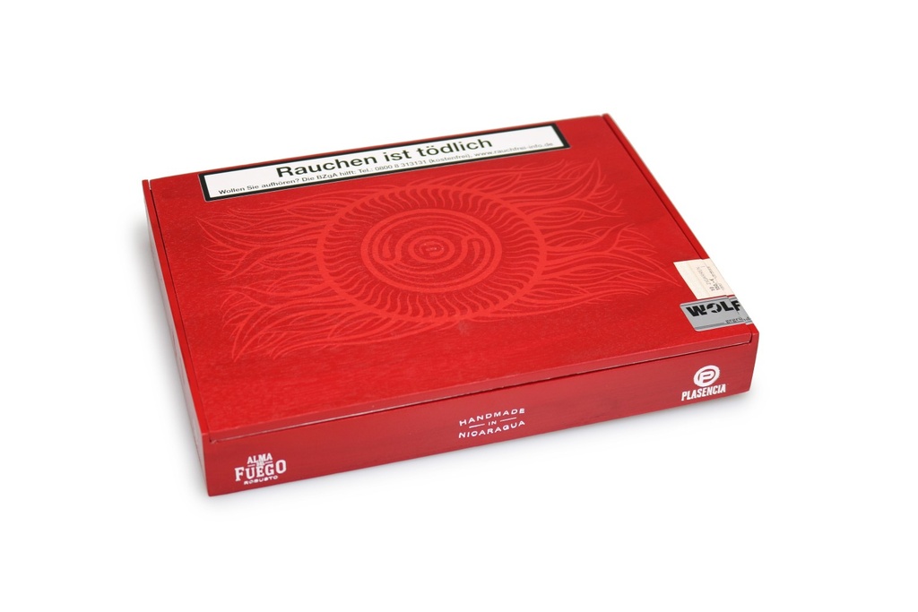 Plasencia Alma Del Fuego Candente Robusto - Box Of 10 Cigars