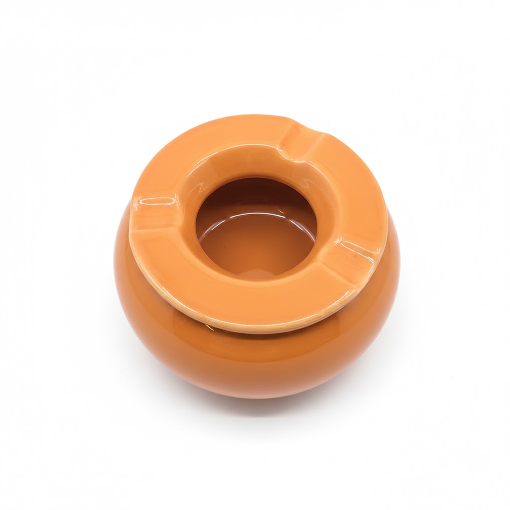 Ashtray - Dominique London Small Moroccan Orange - 3 Cigars