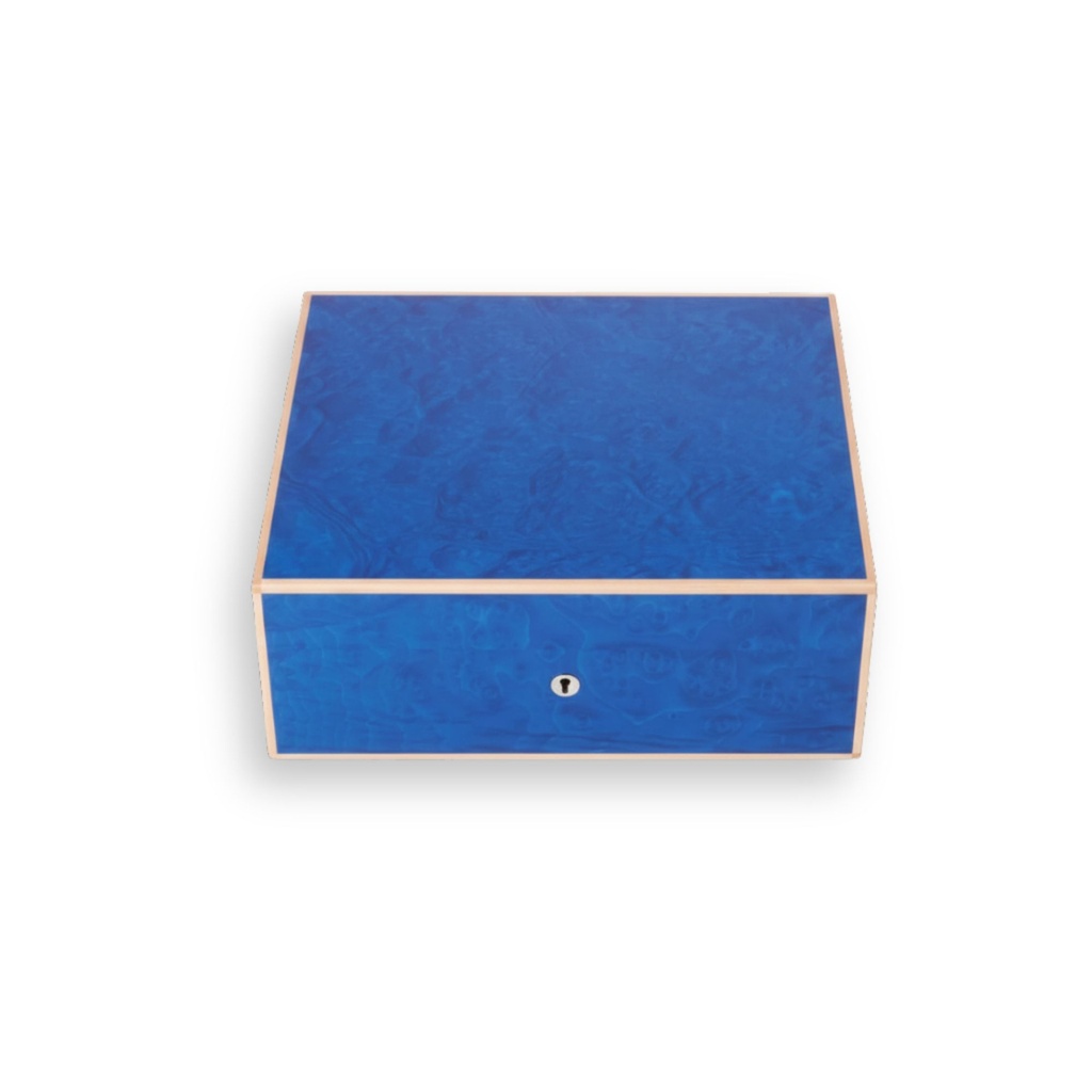 Humidor - Elie Bleu Madrona Blue - 75 Cigars