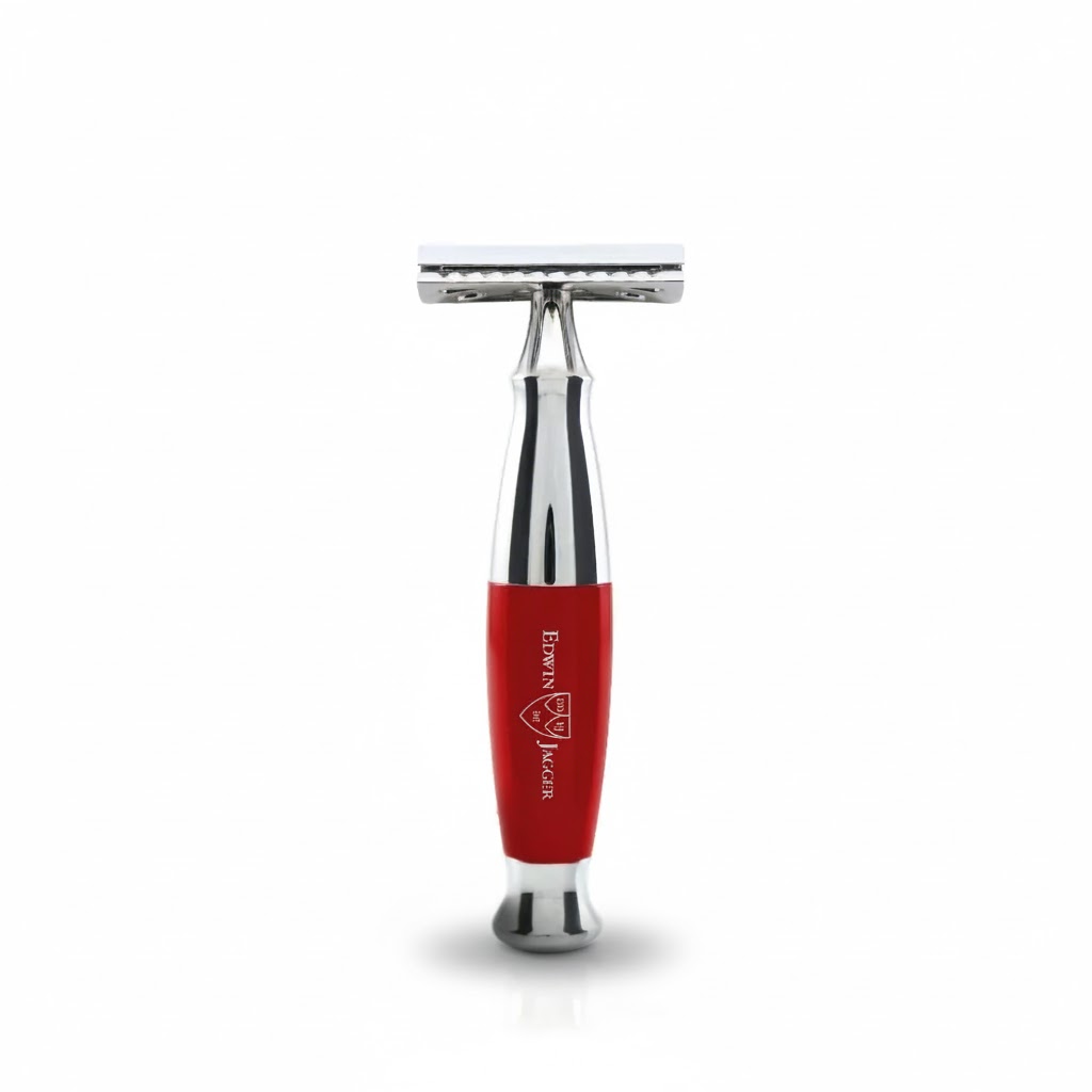 Shaving Accessories - Edwin Jagger 36 Range Safety Razor Red/Chrome