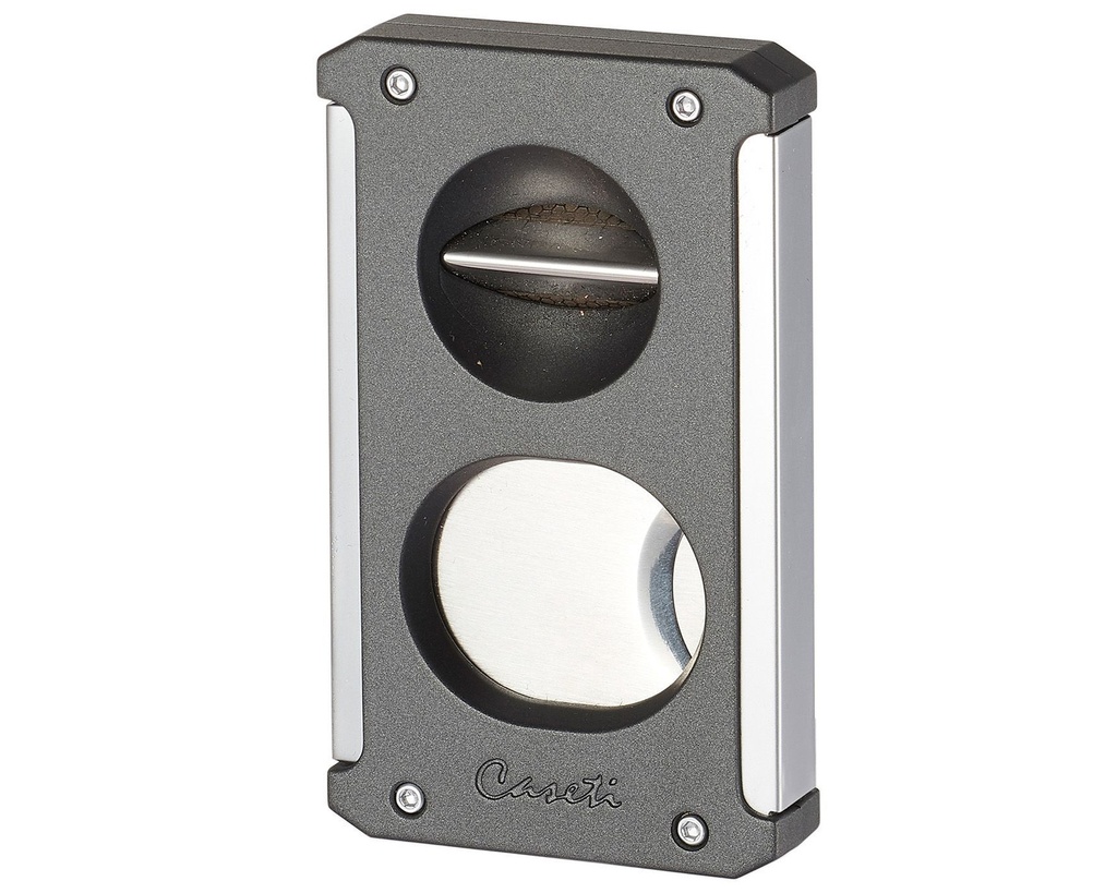 Cigar Cutter - Caseti Paris Multi Chrome/Matte Grey