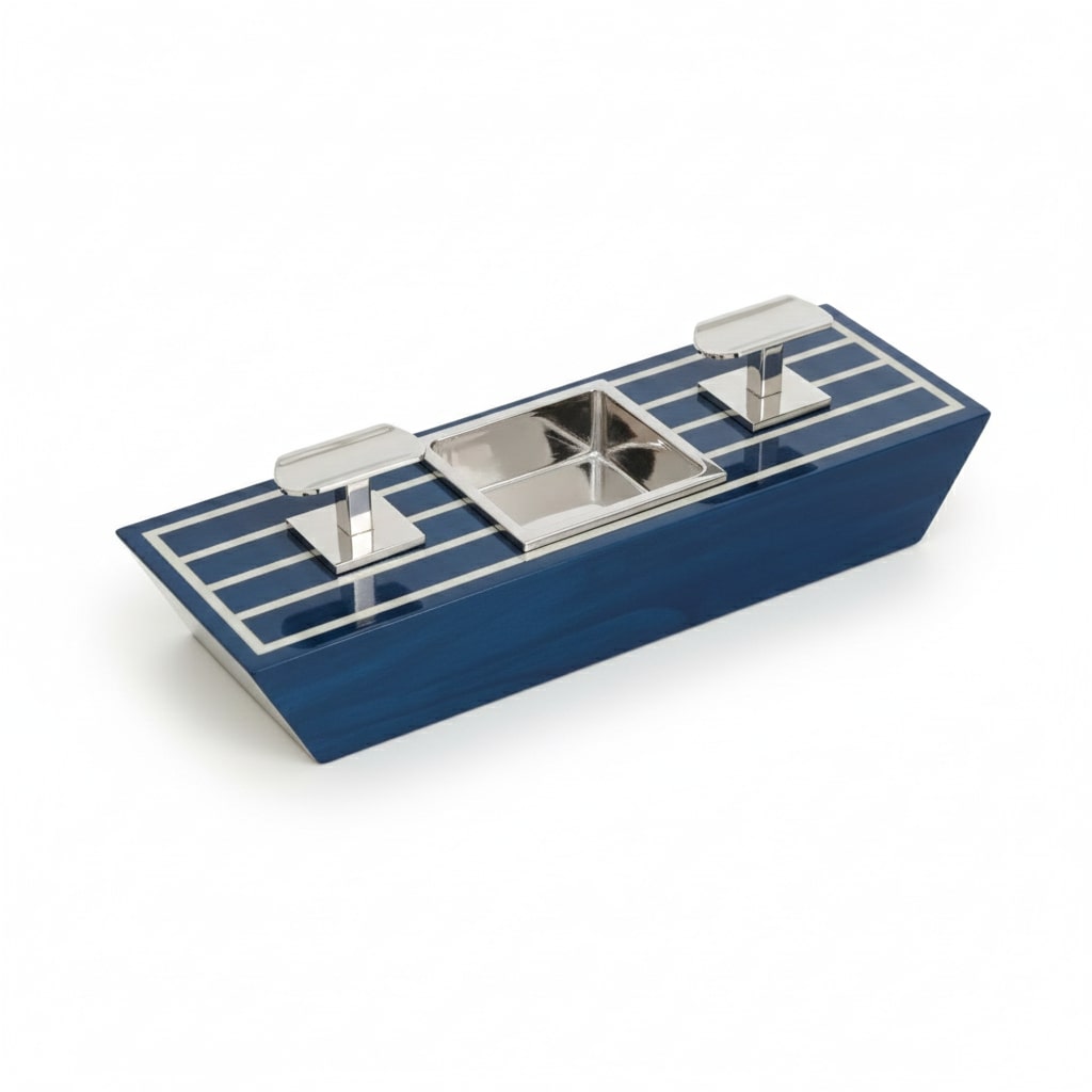 Ashtray - Maccarrone Blue Ocean Double - 2 Cigars