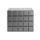 Humidor - Colibri Heritage Cube Charcoal - 60-80 Cigars