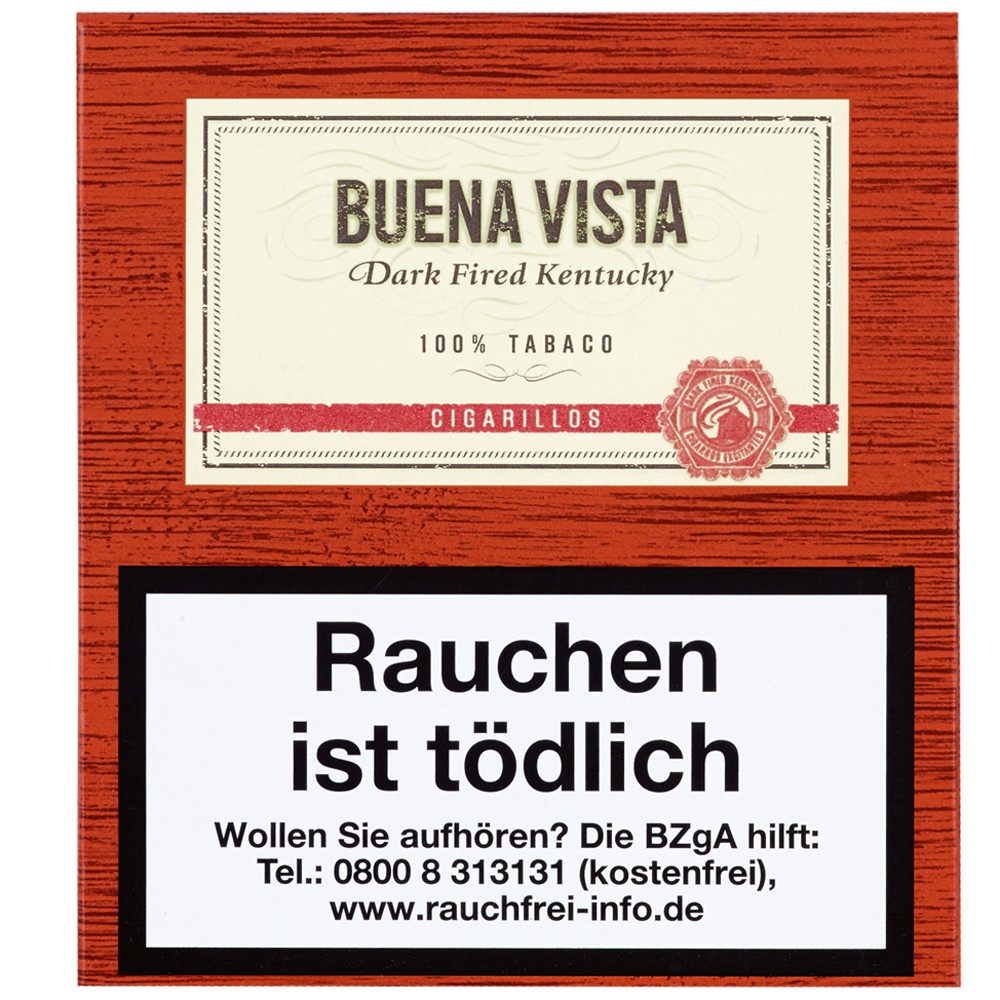 Buena Vista Dark Fired Kentucky - Pack Of 20 Cigarillos