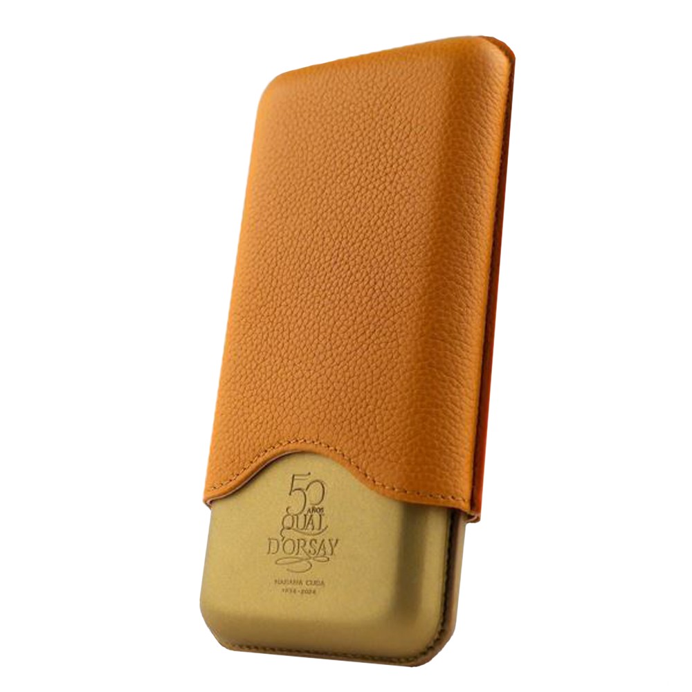 Cigar Case - Quai D'Orsay 50Th Aninversario Leather - 3 Cigars