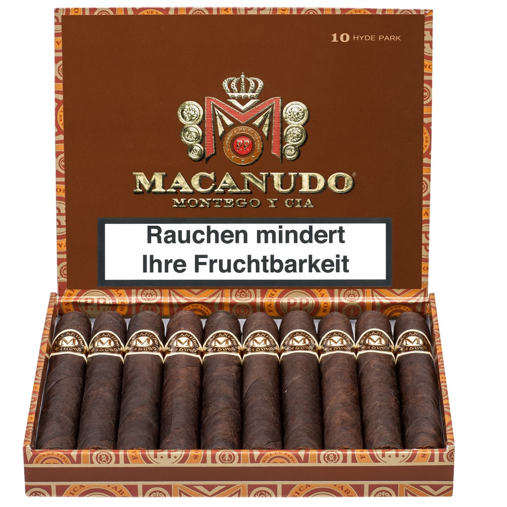 Macanudo Maduro Hyde Park - Box Of 10 Cigars