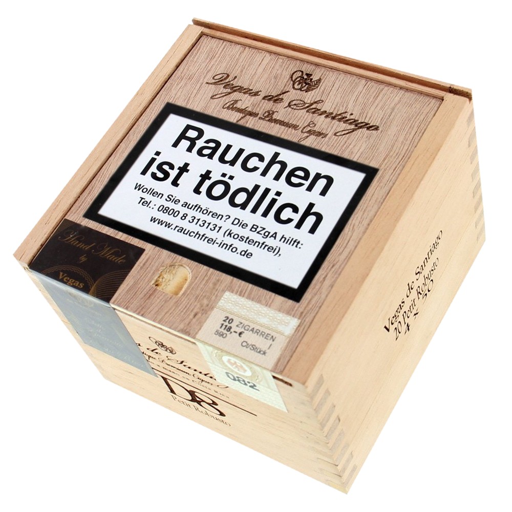 Vegas De Santiago D8 Petit Robusto - Box of 20 Cigars