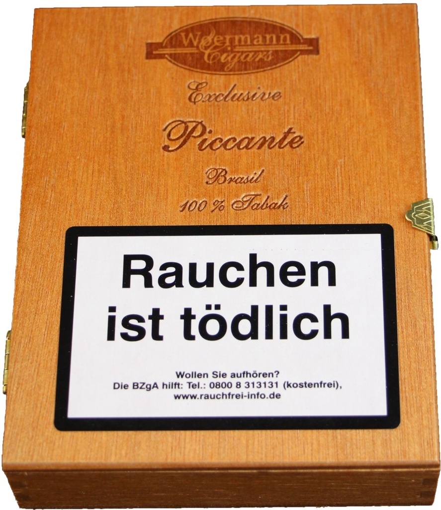 Woermann Cigars Exclusive Piccante Brasil - Pack Of 16 Cigarellos