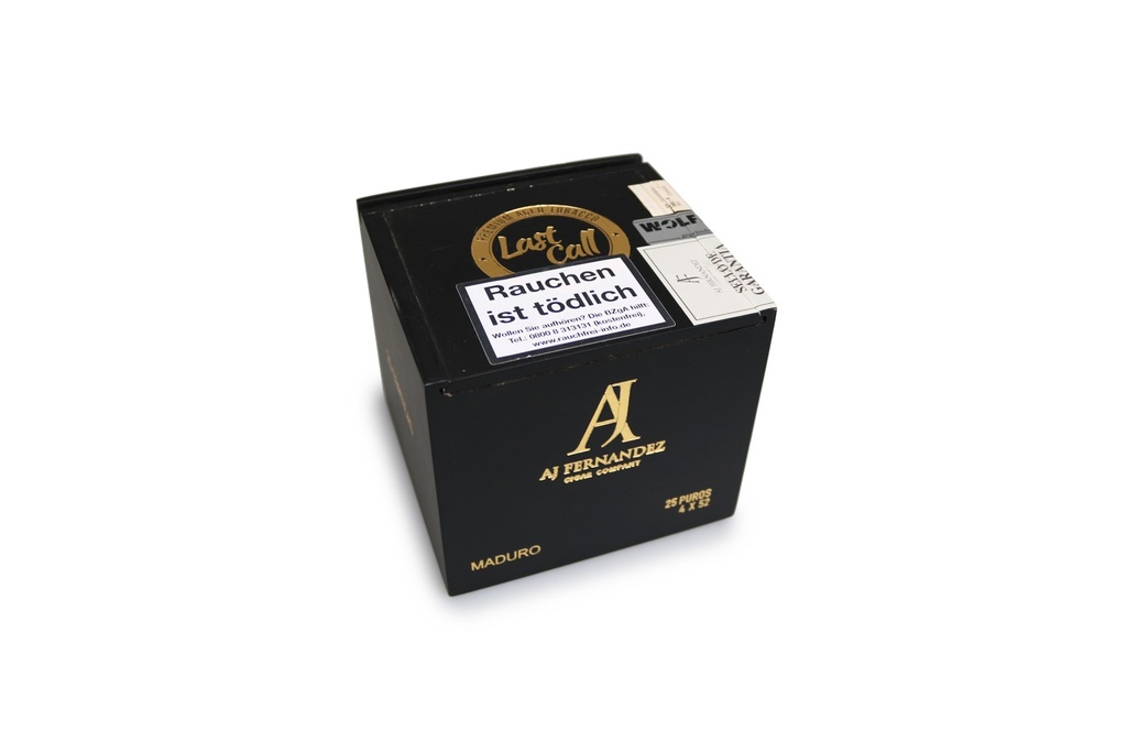Aj Fernandez Last Call Maduro Geniales Short Robusto - Box Of 25 Cigars