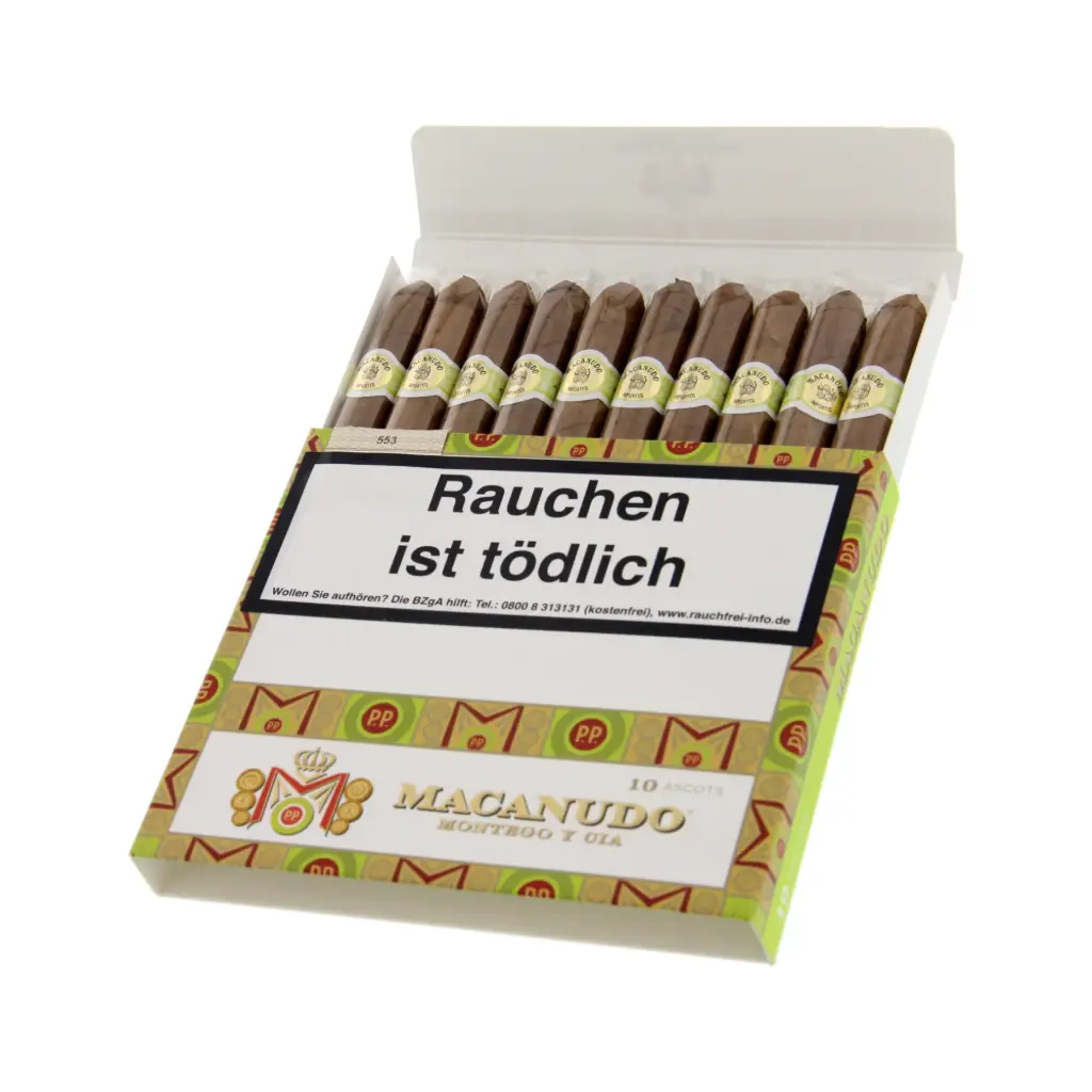 Macanudo Connecticut Ascots - Pack Of 10 Cigars