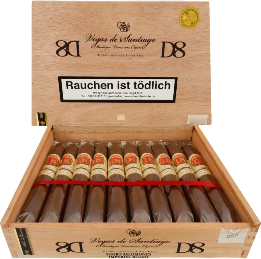 Vegas De Santiago D8 Short Salomones - Box of 20 Cigars