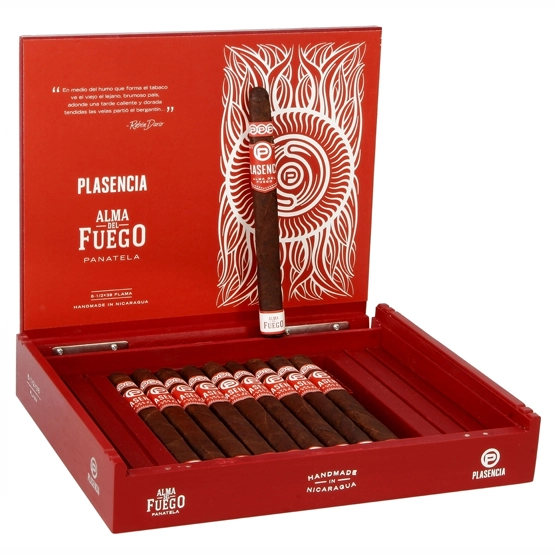 Plasencia Alma Del Fuego Flama Panatela - Box of 10 Cigars