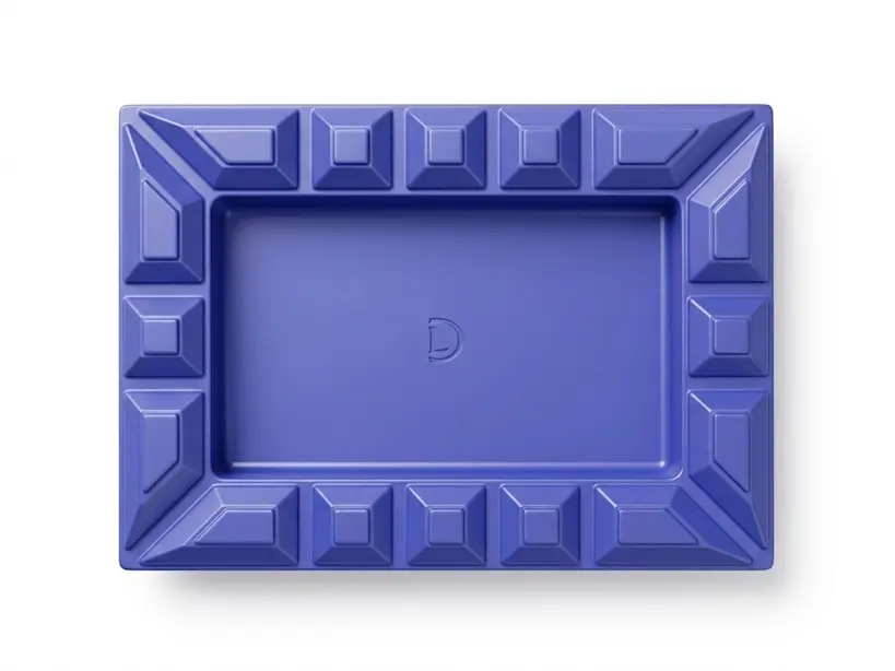 Ashtray - Dominique London Signature Rectangular - Blue
