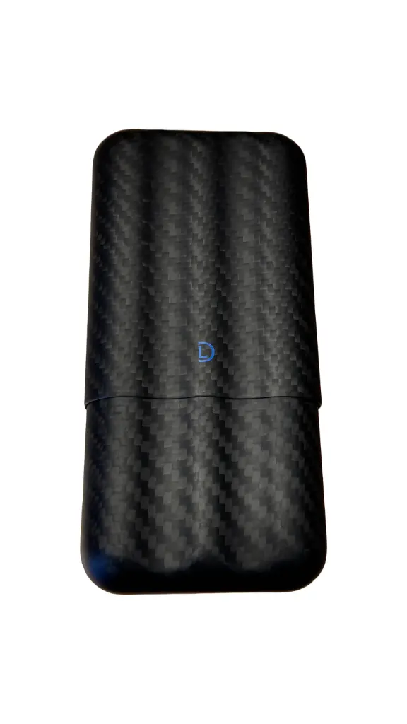 Cigar Case - Dominique London Signature Carbon Fibre 3 Cigar