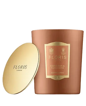 Candle - Floris London Cinnamon & Tangerine Scented - 175g  