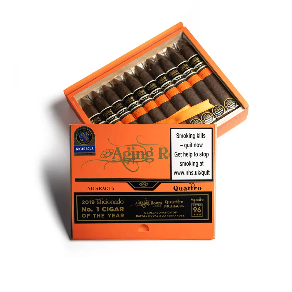 Aging Room by AJ Fernandez Quattro Nicaragua Maestro - Box Of 20 Cigars