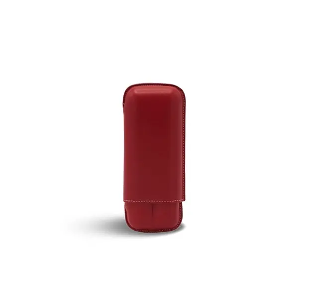 Cigar Case - Recife 25 - 130 Liberte F Leger Poppy Red - 2 Cigars   