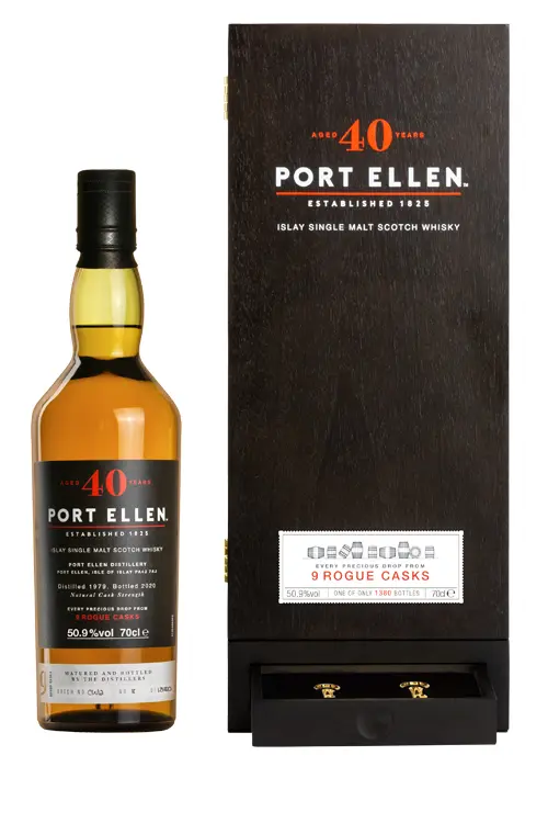 Whisky - Port Ellen 40 Year Old 1983 9 Rogue Casks - 50.9% - Bottle of 70cl