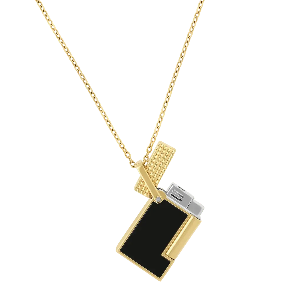 Lighter - S.T. Dupont Necklace Gold /Black