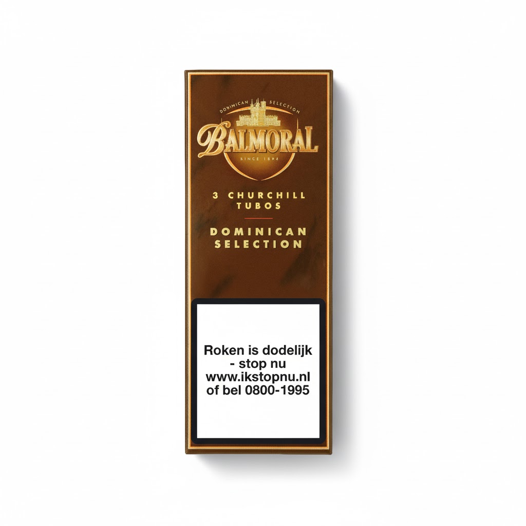 Balmoral Dominican Selection Churchill Tubos - Pack Of 3 Cigars