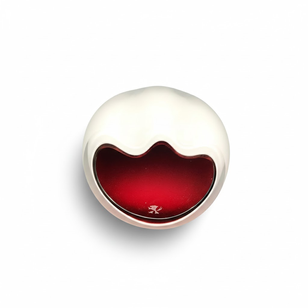 Ashtray - Czevitrum Salamander Large Red - 3 Cigars