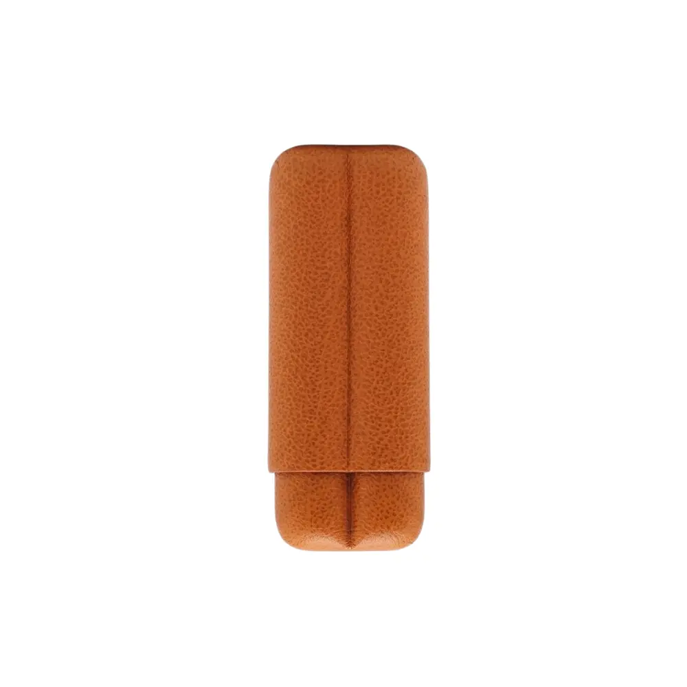 Cigar Case - Fallon Aura Buffalo Sublimes Orange - 2 Cigars