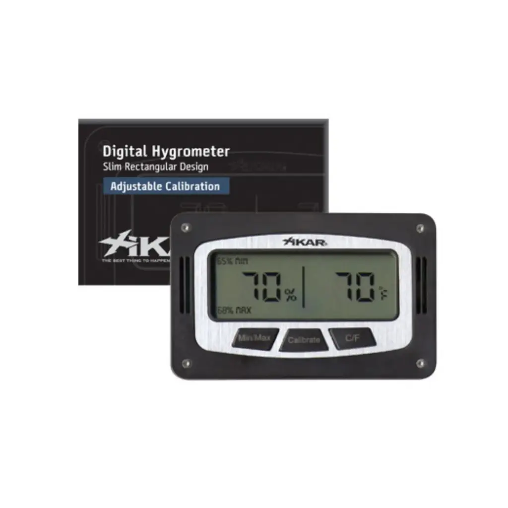 Hygrometer - Xikar Digital Slim Hygrometer Rectangular