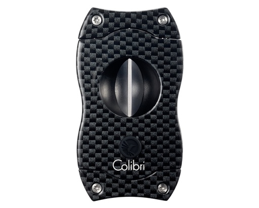 [10026] Cigar Cutter - Colibri V-Cut Carbon Fibre Black
