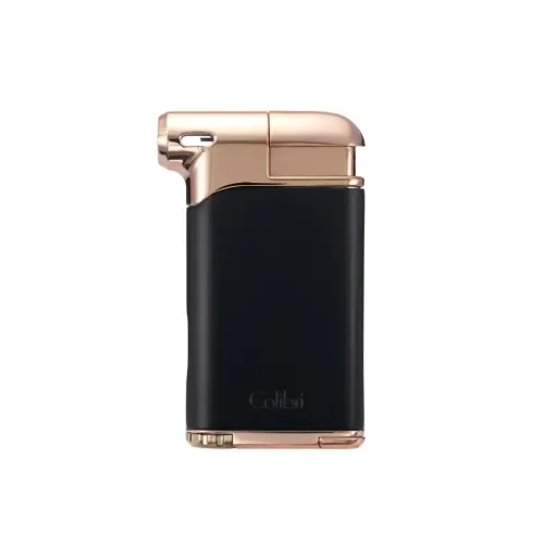 [12483] Pipe Lighter - Colibri Pacific Soft Flame Black/Rose Gold