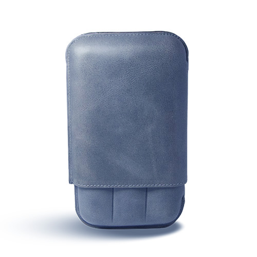 [12580] Cigar Case - Recife Chicago Blue Label - 3 Cigars