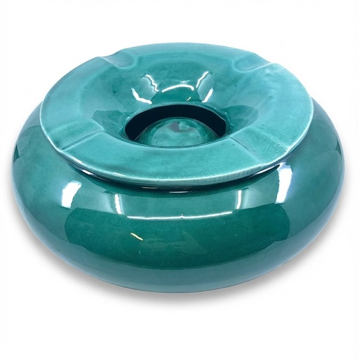 [12720] Ashtray - Dominique London Big Moroccan Blue Grass - 4 Cigars