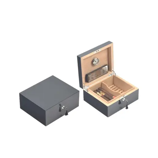 [13132] Humidor - Lubinski Carbon Fibre - 50 Cigars