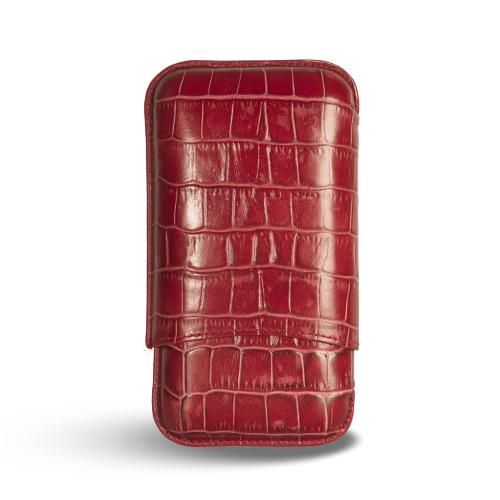 [13262] Cigar Case - Recife Cuba Libre Red Pepper - 3 Cigars