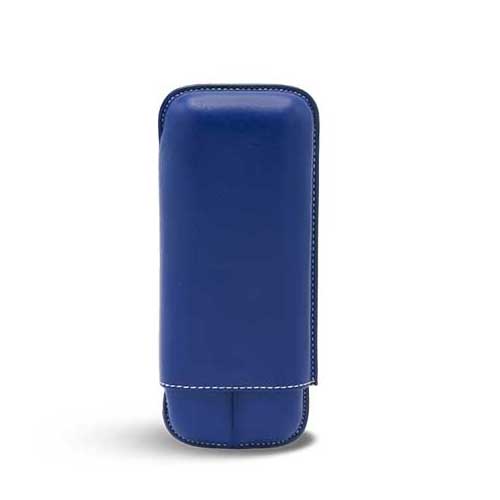 [13366] Cigar Case - Recife Chesterfield Culture Blue Sea - 2 Cigars