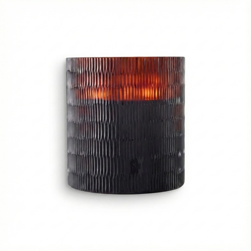 [13609] Candle - Onno Rhombus Amber Ginger Fig - Wide