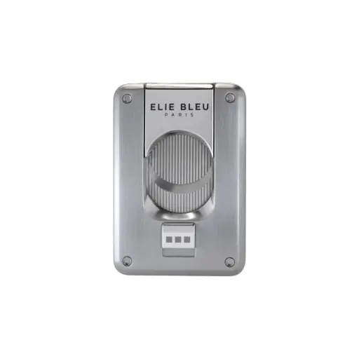 [16497] Cigar Cutter - Elie Bleu Brushed Chrome