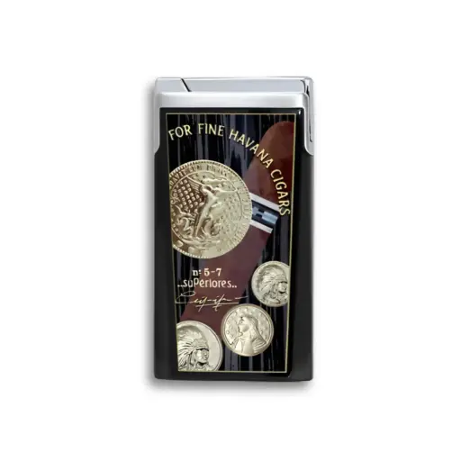 [17210] Lighter - Elie Bleu J-15 Medals Black