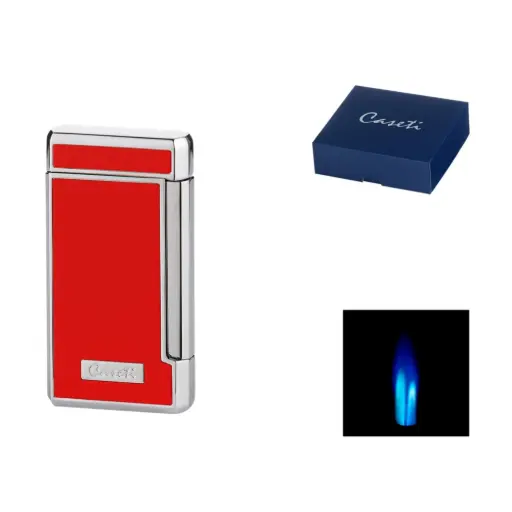 [17411] Lighter - Caseti Paris Double Jet Red