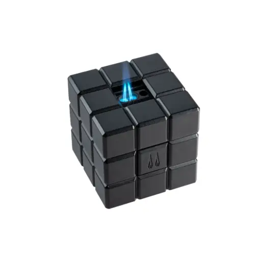[17854] Lighter - Colibri Heritage Cube Table Black