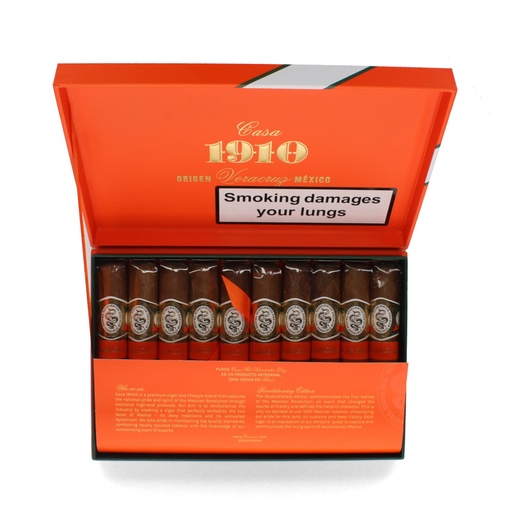 [21387] Casa 1910 Revolutionary Edition Cuchillo Parado Robusto - Box Of 10 Cigars