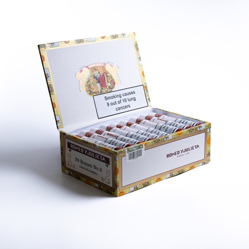 [8243] Romeo y Julieta No. 3 A.T. - Box Of 25 Cigars