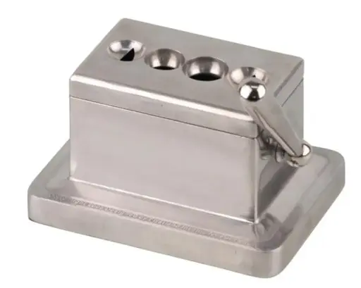 [9247] Cigar Cutter - Table Quad 4 Knives Metal