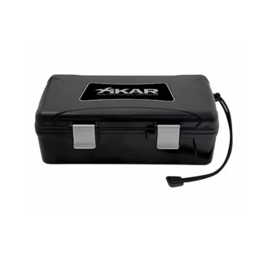 [9344] Humidor - Xikar Travel Waterproof Case Black - 10 Cigars