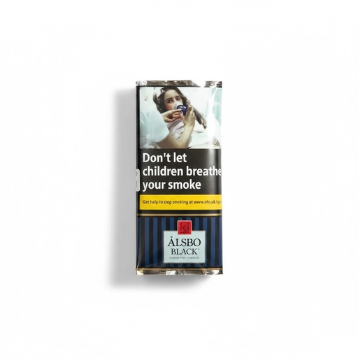 [9440] Pipe Tobacco - Alsbo Black  - Pouch Of 50g